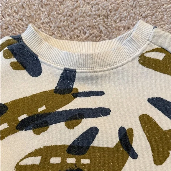 Zara Kids Airplane Print Matching Set - Olive and Black - Picture 3 of 10